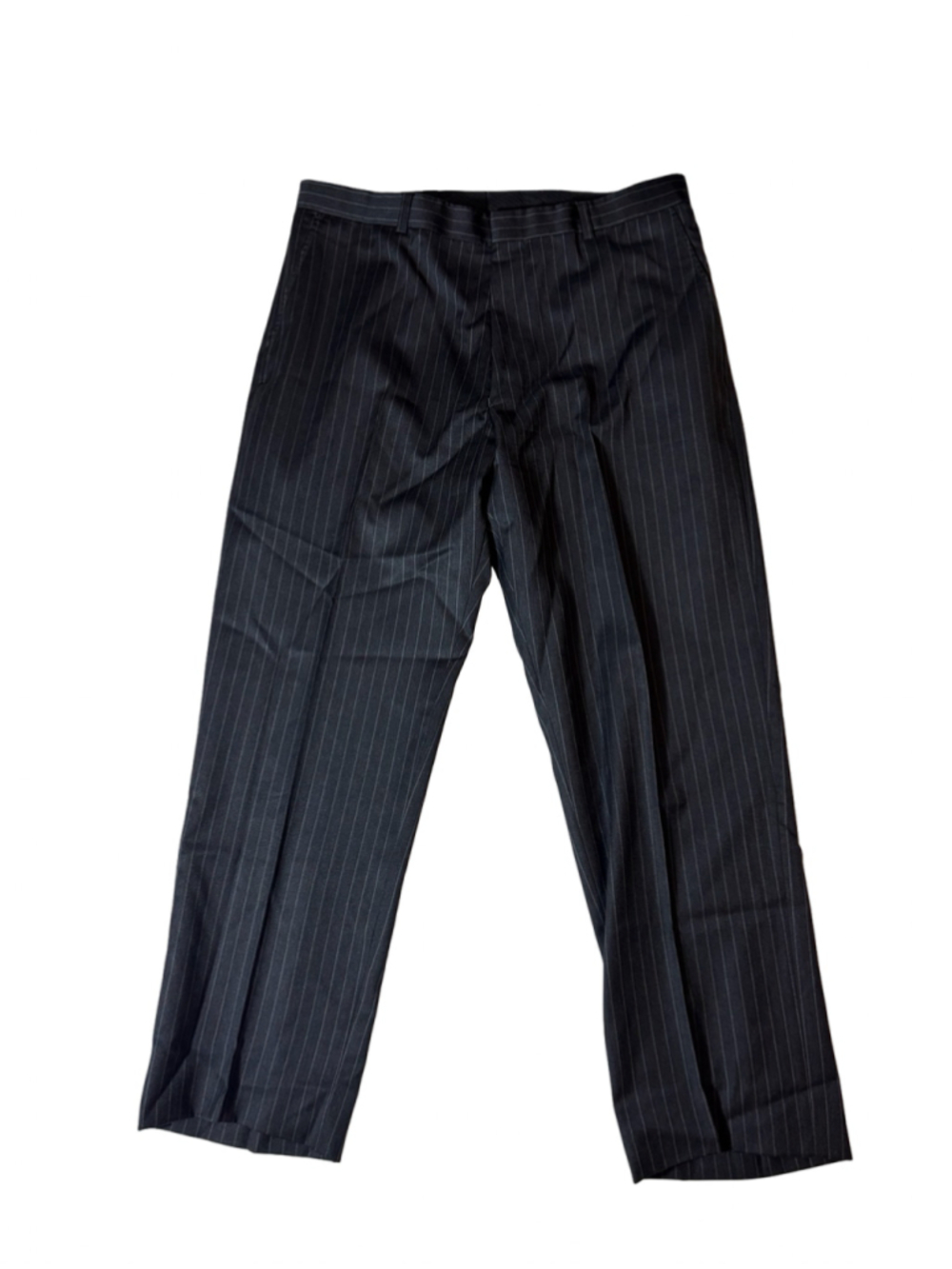 J.Crew Men’s Pinstripe Wool Dress Pants Size 33x32 Charcoal Gray Suit Trousers